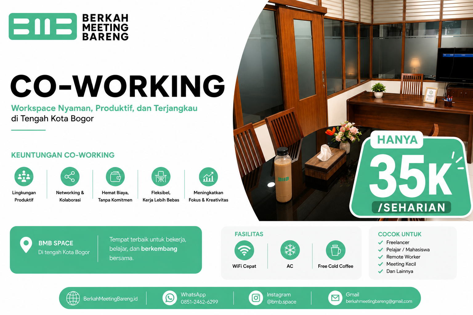 Promo Workspace berkahmeetingbareng