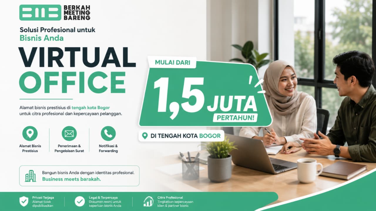 Promo Virtual Office berkahmeetingbareng